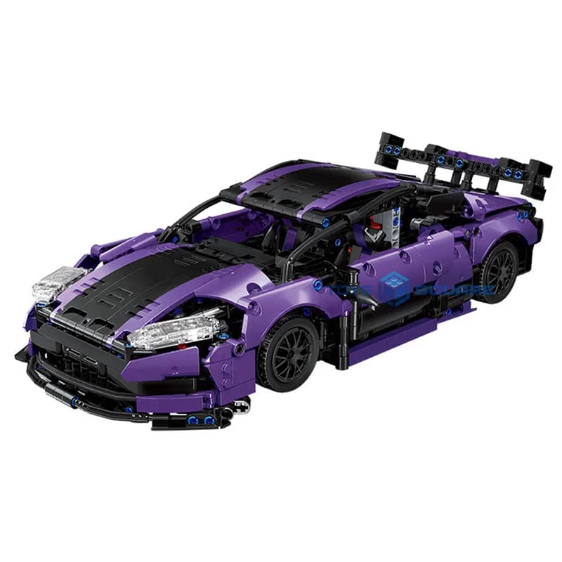 

The 1:14 Purple 1266PCS Super Speed Sports Racing Car Fast Vehicle Model Building Blocks MOC Technical Bricks Set Gifts Kid Toys
