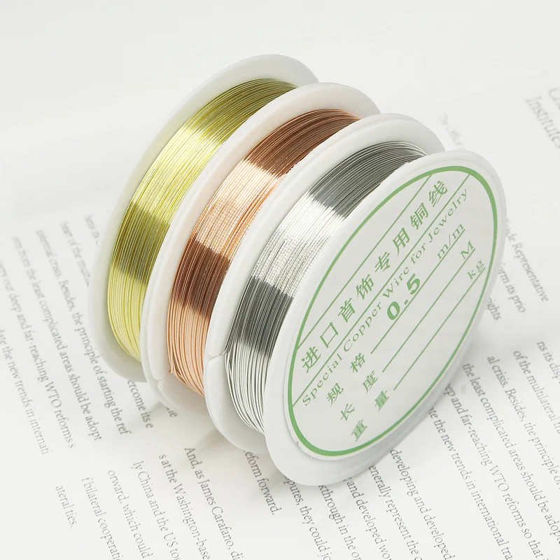 Проволока для бисероплетения Серебряного и золотого цвета премиум класса шнур