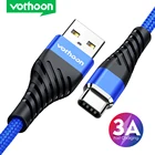 Vothoon USB Type C Кабель для Samsung Xiaomi Huawei 3A Быстрая зарядка USB C Кабель Зарядное устройство для мобильного телефона USBC Type C Провод для передачи данных Шнур
