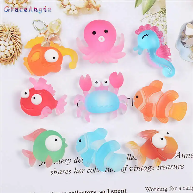 GraceAngie 20 шт. кабошон с плоской спинкой морская лошадь сделай сам украшения для