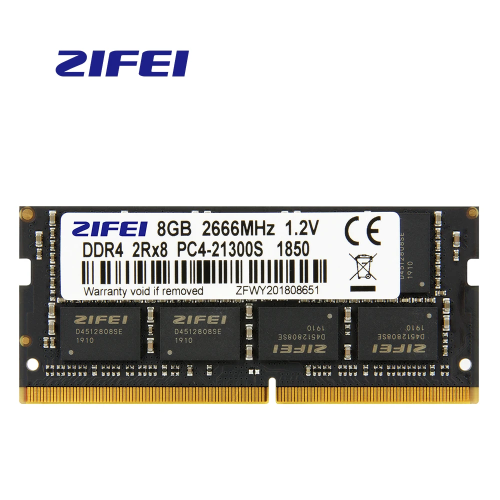 ZiFei оперативная Память DDR4 4 ГБ 8 ГБ 16 ГБ 2133 МГц 2400 МГц 2666 МГц 260Pin SO-DIMM модуль памяти для ноутбука
