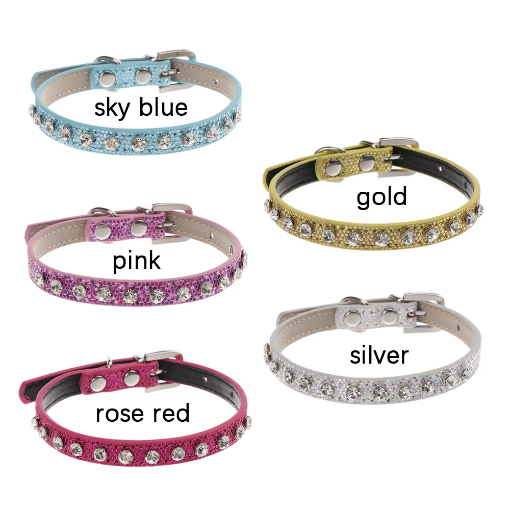Блестящие стразы ошейники для щенков собак персонализированные маленькие