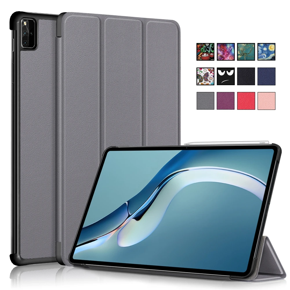 

For Huawei 2021 New MatePad Pro 12.6 inch Tablet Cases MatePad 11 inch Slim Magnetic Folding Stand Leather Flip Smart Cover Case
