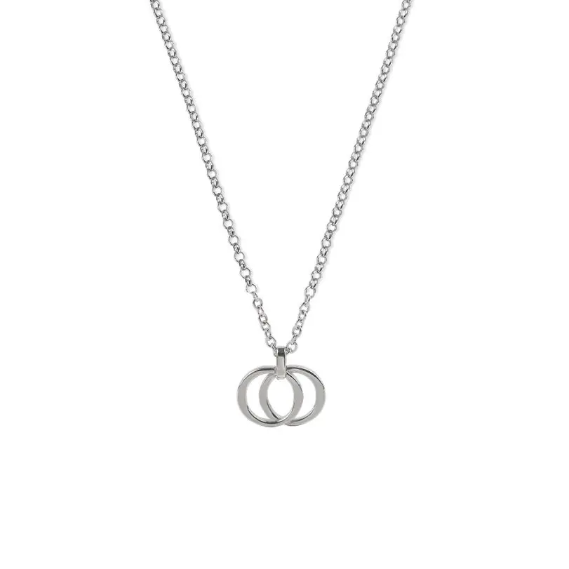 

Vintage boutique classic men's letter Pendant Necklace, luxury brand, ag925 sterling silver, 1:1 letter G, preferred gift