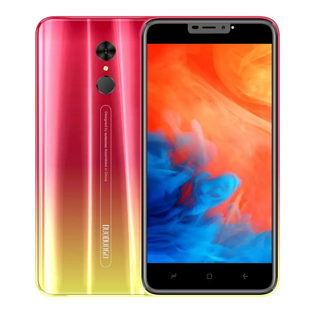 DUODUOGO G55 мобильный телефон Android 9 0 3 ГБ ОЗУ 16 Гб ПЗУ 13MP + 5MP 5 "HD ips 4800mAh отпечаток