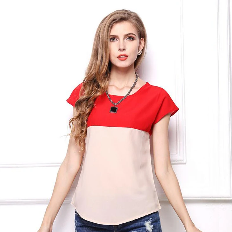Liva Girl Nice Casual Blouses Shirt Women Summer Chiffon Blouse Tops White Short Sleeve For Clothes Female 5 |
