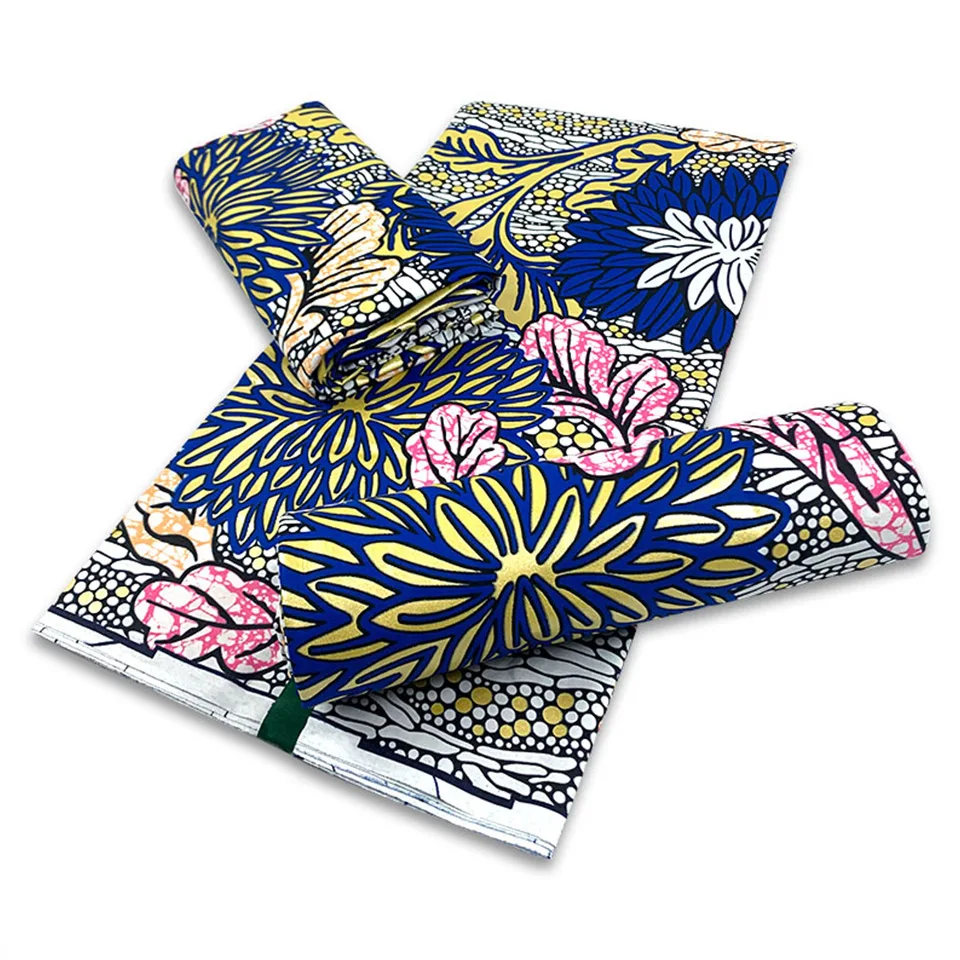 

Горячая Распродажа бронзовая анкарская ткань африканский восковой принт Золотой печати хлопчатобумажная ткань Гана нигерийский батик вос...