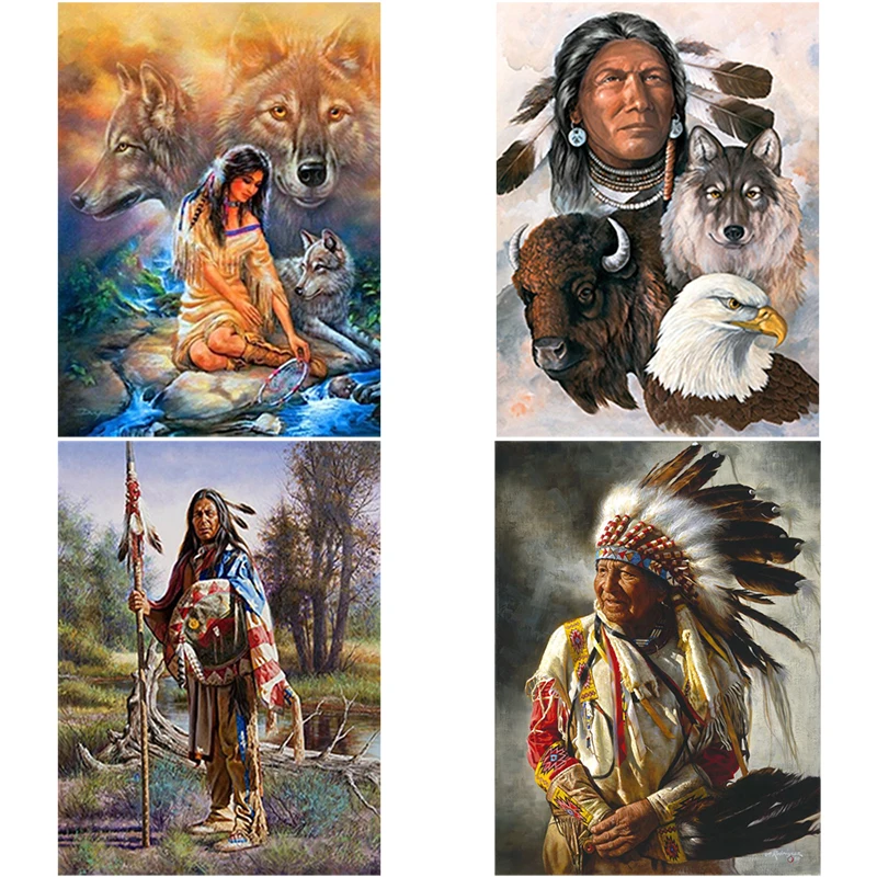 Алмазная 5D картина сделай сам с волком алмазная вышивка животное крестиком