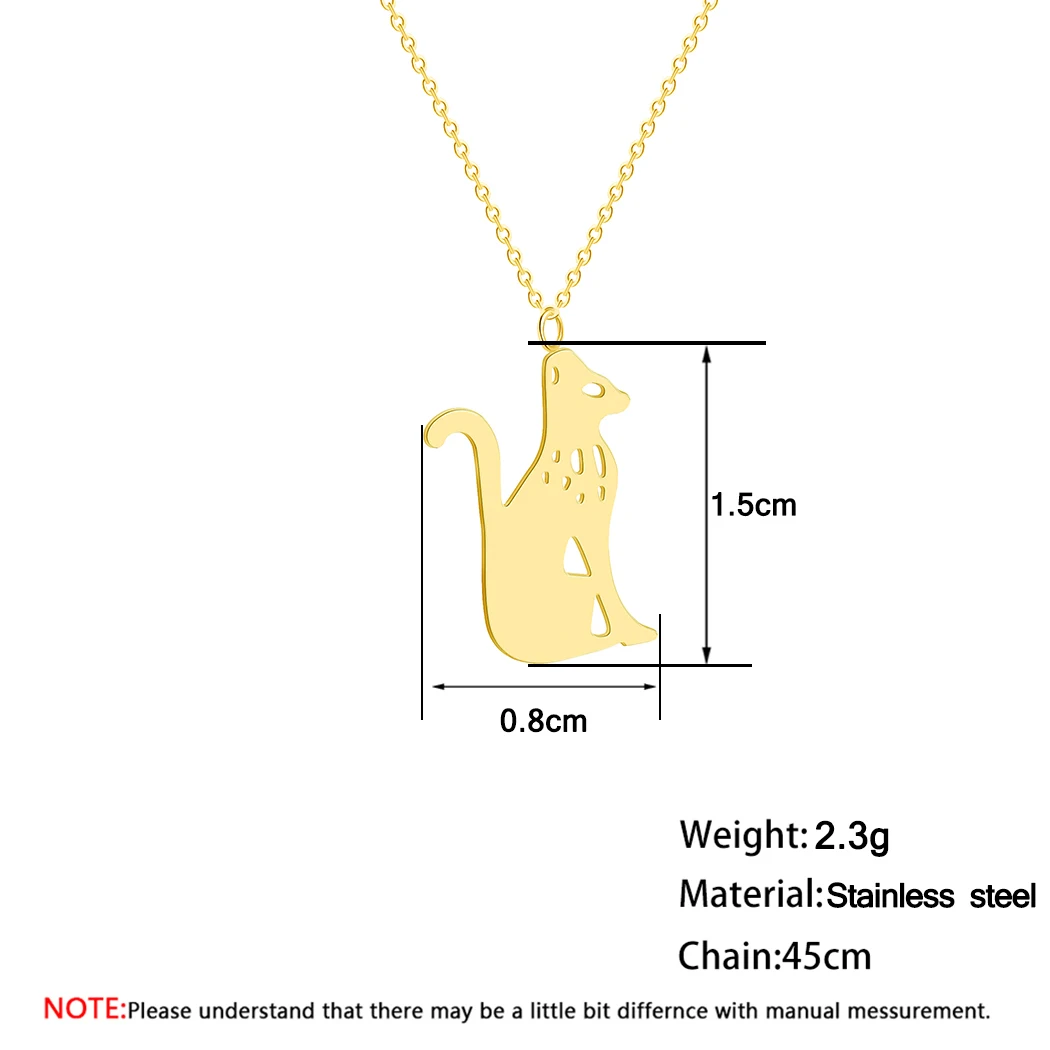 Kinitial New Cat Necklace Naughty Cute Lucky Pendant Kitten Charm for Girls Teens Women Jewelry | Украшения и аксессуары