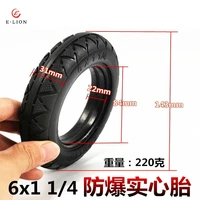 6 inch electric scooter tire accessories aluminum alloy wheel hub 6x1 14 inflatable inner and outer tire solid tire 8mm 10mm