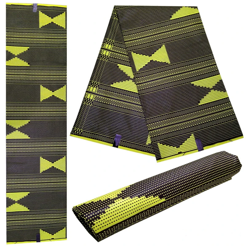 

2019 New Style Africa Waxcloth Ivory Coast Flower Shape Wax African Fabric