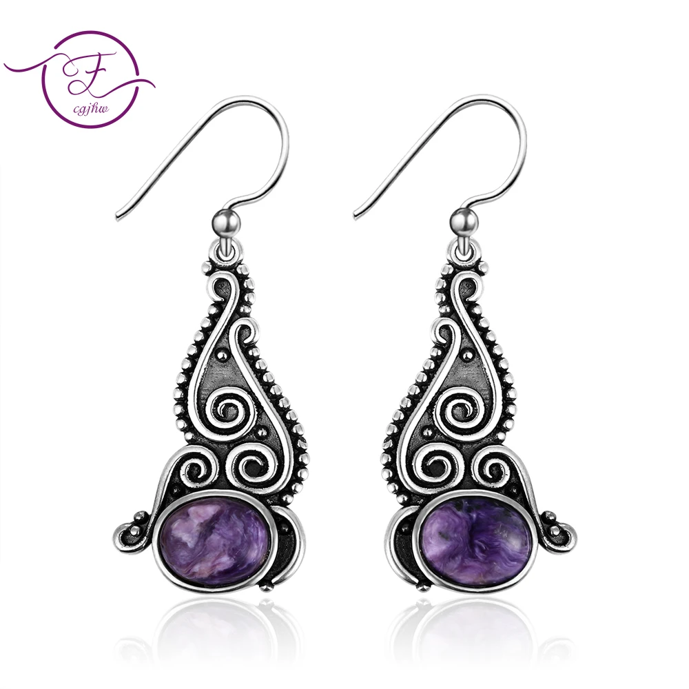 Новый 8X10 натуральный серьги из лунного камня &quotсделай сам&quot Ретро Стиль 925