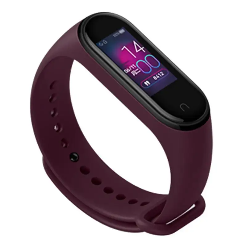 Китайская версия, Xiaomi Mi, музыка, Bluetooth, 4, 5 АТМ, пульсометр, фитнес, водонепроницаемый, умный Браслет, сенсорный экран, браслет, Новинка