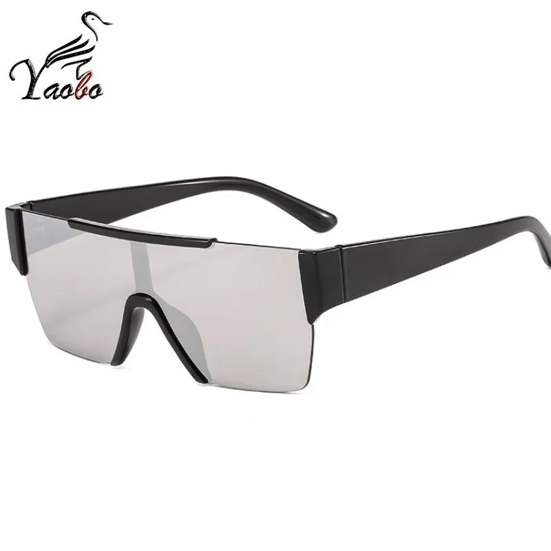 Новые трендовые панковские цельные Солнцезащитные очки женские мужские