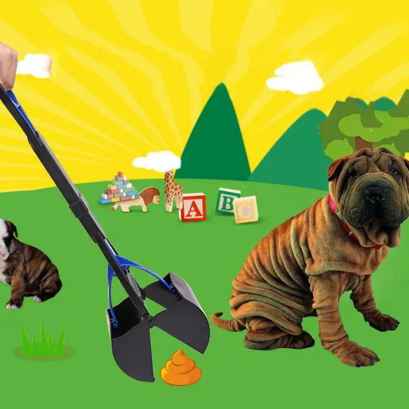 

Pet Pooper Scooper Long Handle Jaw Poop Scoop Handle Shovel Cleaning Animal Waste Dog Puppies Outdoor Cat Picker Supplies