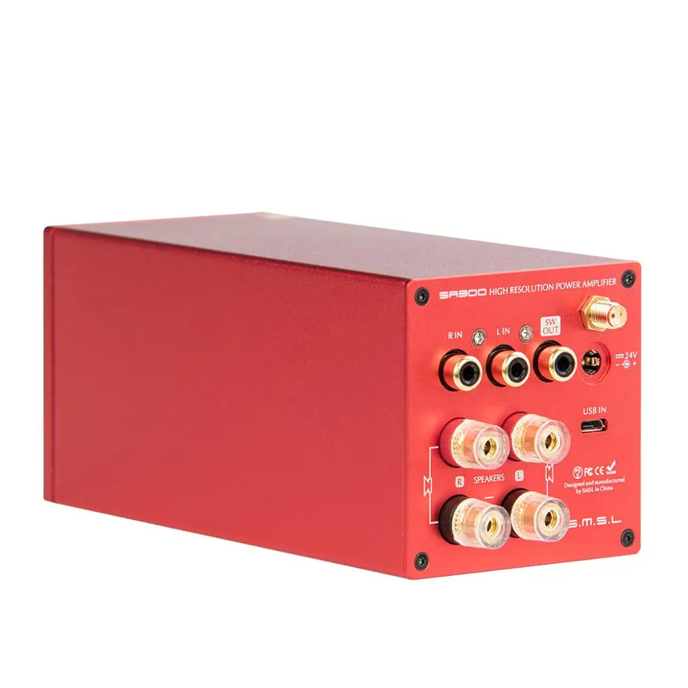 Усилитель мощности SMSL SA300 HiFi Bluetooth 5 0 32 бит/384 кГц сабвуфер MA12070 цифровой усилитель