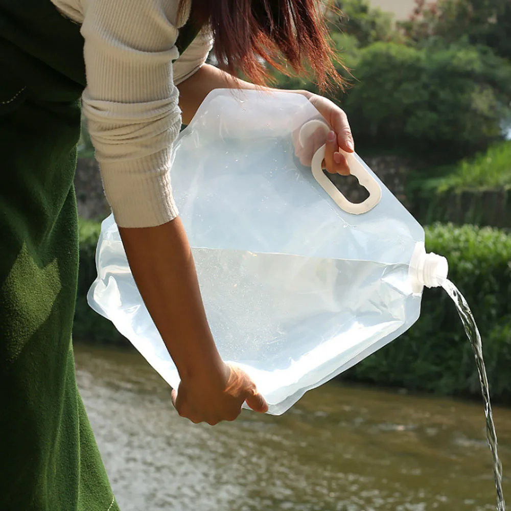 Портативные вместительные складные мешки для воды объемом 5 л 10 портативные