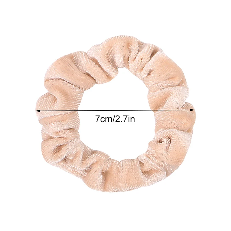 Hot Small Size Solid Color Velvet Scrunchies Ponytail Elastic Hair Bands Rubber Band Ring Hairbands Headbands Red Pink Blue |