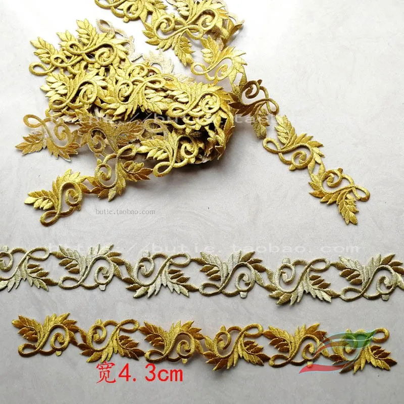 Сценическая одежда наклейки на заднюю ленту J3 полная вышивка Золотое шелковое