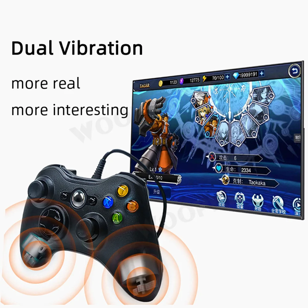 Cena Przewodowy Kontroler USB Do Konsoli Xbox 360/ PC Windows 7/8/10 Akcesoria Do Gier Gamepad Joystick Do Xbox360
