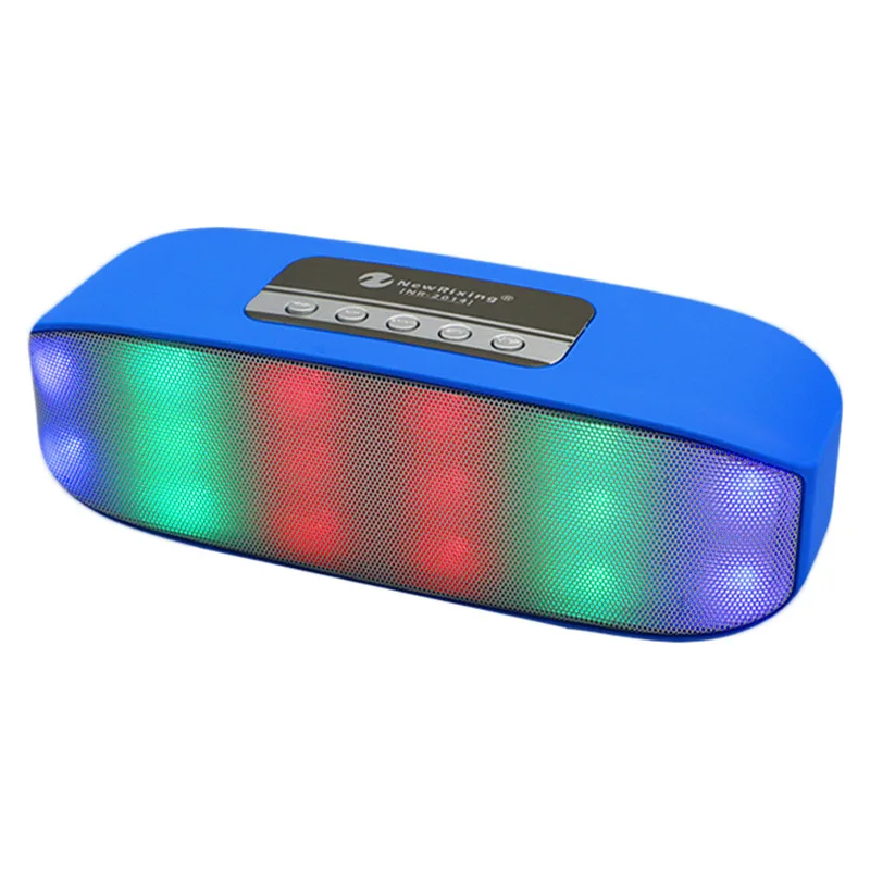 Портативный Мини светодиодный свет HD объемный звук Bluetooth Динамик Поддержка FM