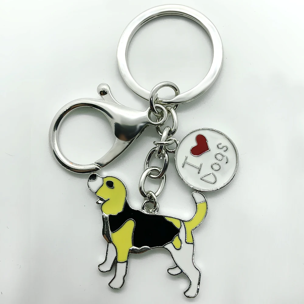 Hot popular family pet dog jewelry key chain enamel craft beagle pendant metal | Украшения и аксессуары