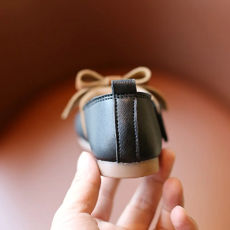 Туфли для девочек новинка модная детская Демисезонная обувь из искусственной