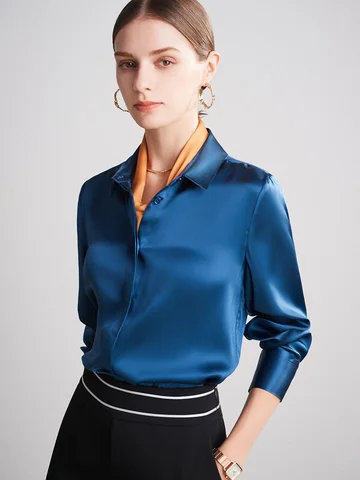 SuyaDream Женская шелковая блузка