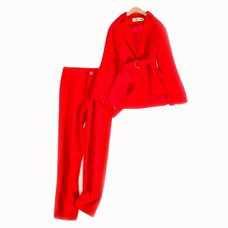 

cold royal elder sister goddess of 2019 early autumn wind suits van small business suit pants two-piece minus age 1300