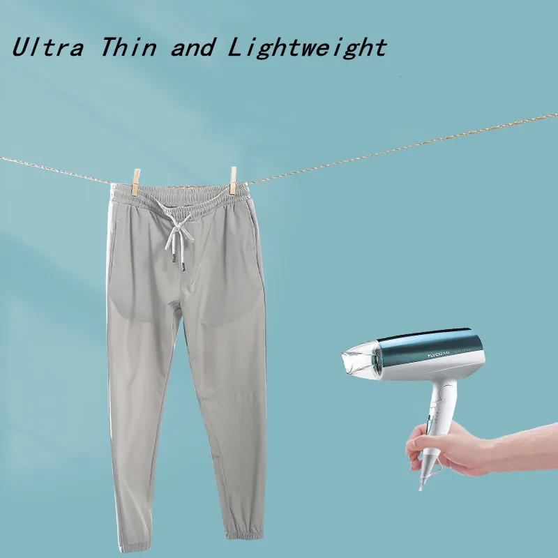 

Ultra Light Men Sportswear Trousers Reflective Quick Dry Pants Yoga Pants Elasticity Breathable Women Drawstring Training Pant