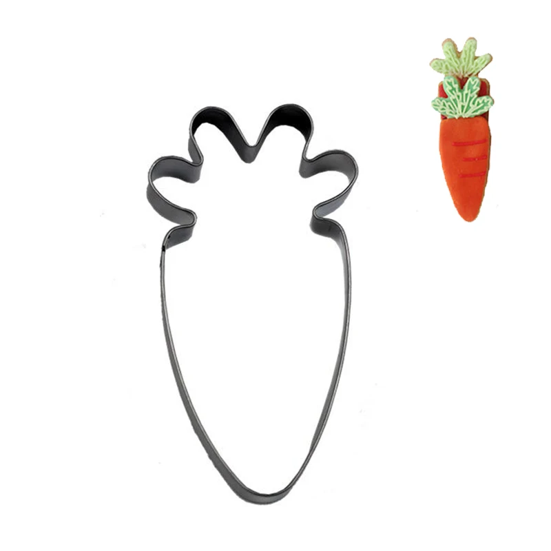 Милый морковь помадка торт трафарет кухонные капкейки украшения шаблон формы