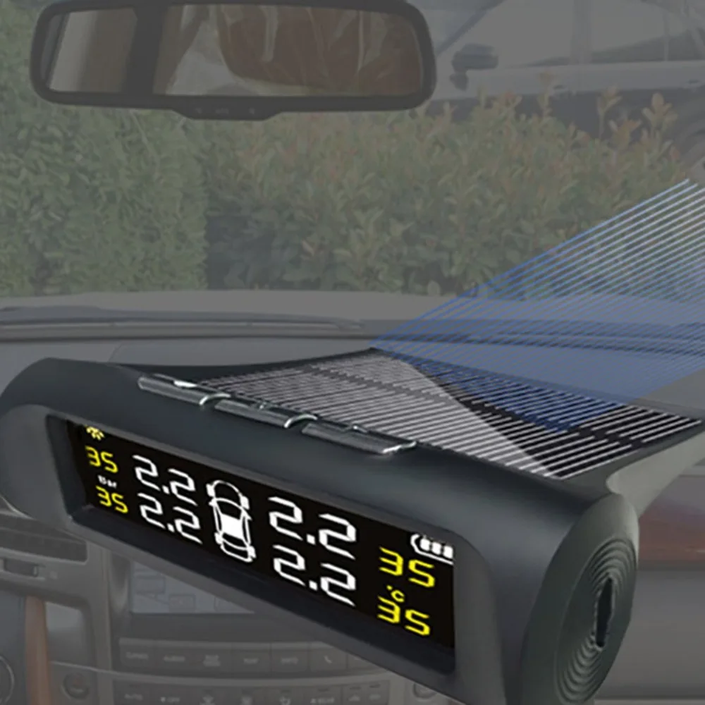 Солнечный беспроводной монитор давления в шинах Tpms система контроля давления в шинах датчик давления в шинах внешний монитор давления в шинах