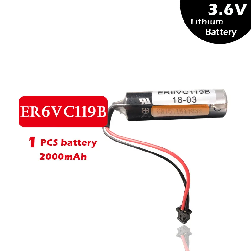 1 шт./лот 100% оригинальный новый для TOSHIBA ER6V ER6VC119B 3 6 в 2000 мАч ПЛК аккумулятор с