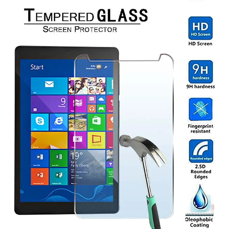 

For ARCHOS 80 Cesium-9H Premium Tablet Tempered Glass Screen Protector Film Protector Guard Cover