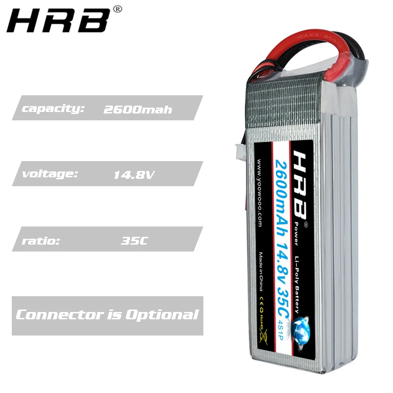 аккумулятор hrb lipo 2s 3s 4s 5s 6s 1300mah 1500mah 1800mah 2200mah 2600mah ec3 74 v 111 v 14