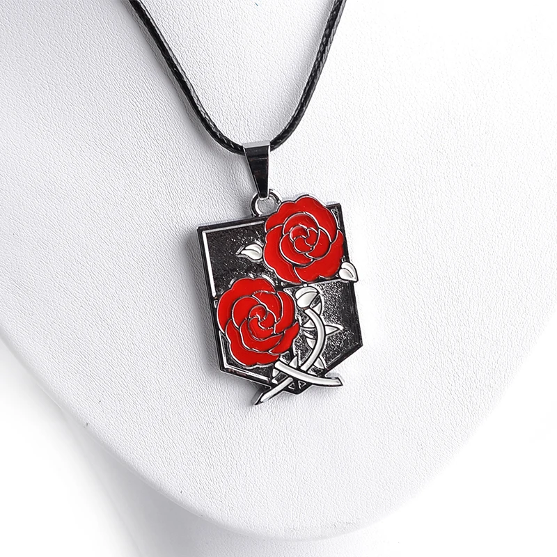 Хит продаж Аниме ожерелье для косплея по аниме атака на Титанов (металлическое с