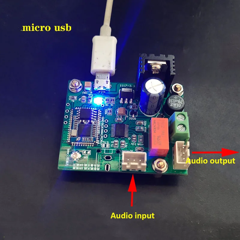 Kaisaya QCC5125 Bluetooth 5 1 аудио приемный модуль PCM5102A декодирующий DAC плата LDAC APTX |