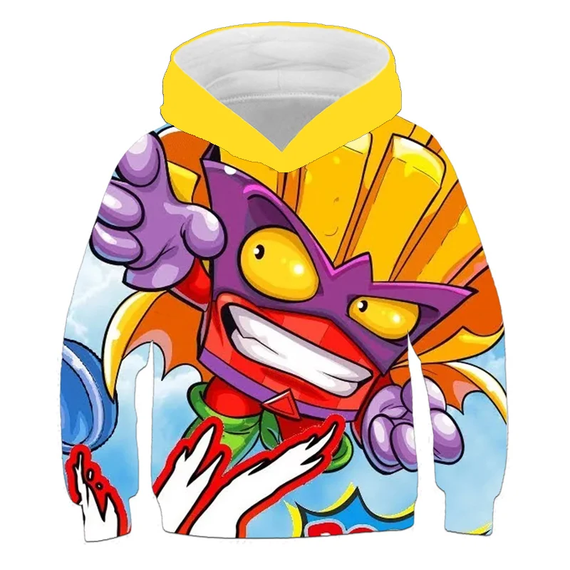 

2021 Spring And Autumn Children Clothing Anime Super-zings Hoodie Sweatshirt Baby Kids Boy And Girl Clothes Cartoon Long Sleeve