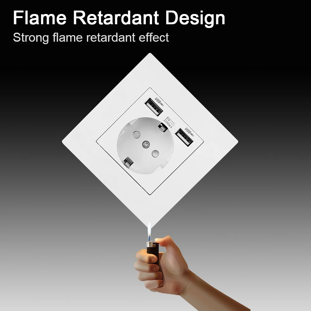 С USB-портом для замены 5 В 2 1 А 110-250 панель ПК настенная USB-розетка 16 розетки с