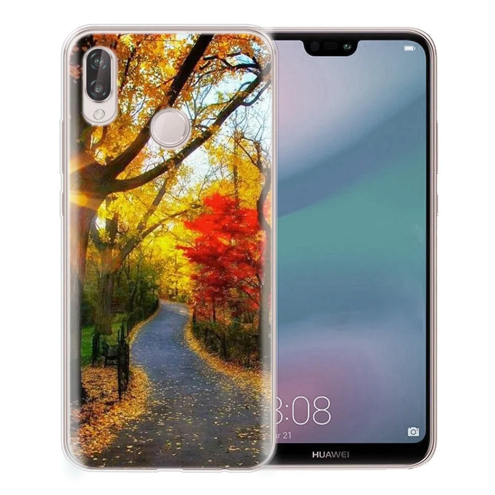 Soft Case For Huawei Honor 7A 8A 8X 8C 9 10 Mate 20 P Smart P10 Lite Nova 3 TPU landscape pattern Cover D048 |