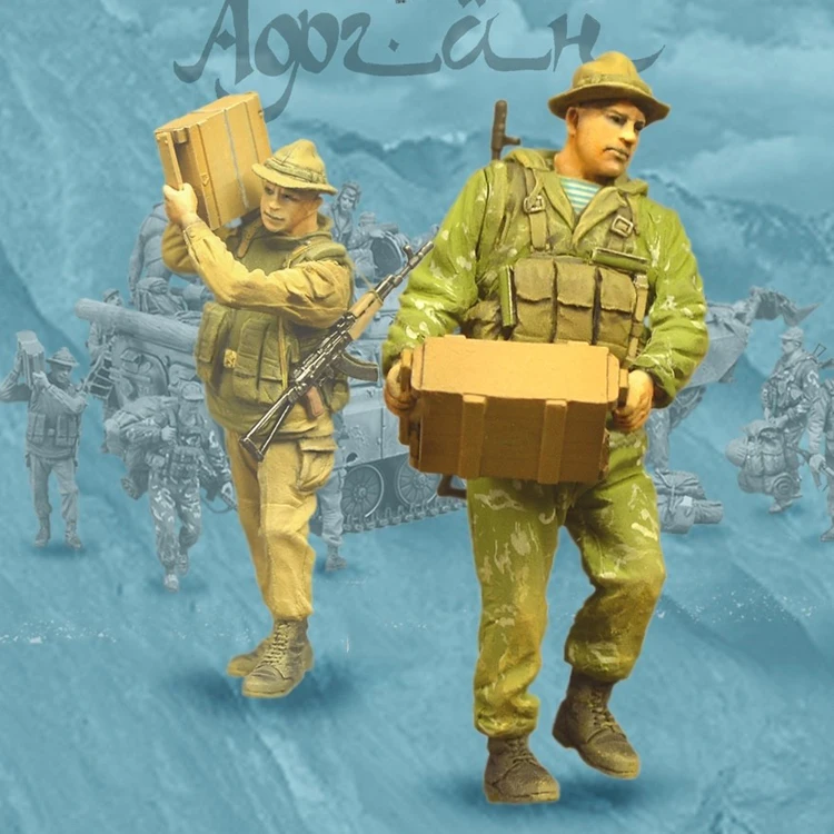 

1/35 Смола Модель Рисунок GK солдат ВВС СССР Скаут с коробки картриджей военной тематики в разобранном виде и Неокрашенный комплект