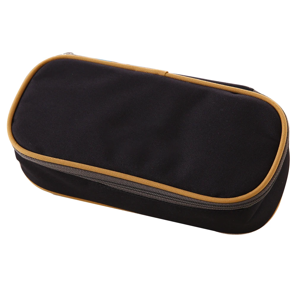 

Portable Durable Zipper Closure Dirt Resistance Lightweight Practical Mesh Pocket Large Capacity Pen Case Multifunctional