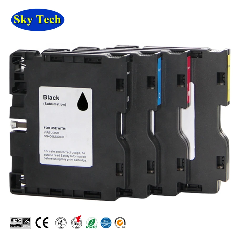 

Sky Tech Compatible Ink Cartridge SG400 SG800 , Premium Sublimation Color for Sawgrass Sublijet HD Virtuoso SG400 SG800 Printer