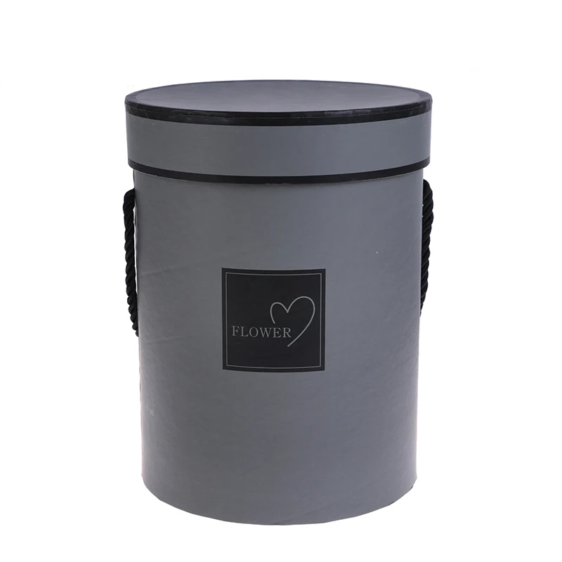 Коробка для цветов из крафт-бумаги с ручным удобным ведром 18*13 5 см | Дом и сад