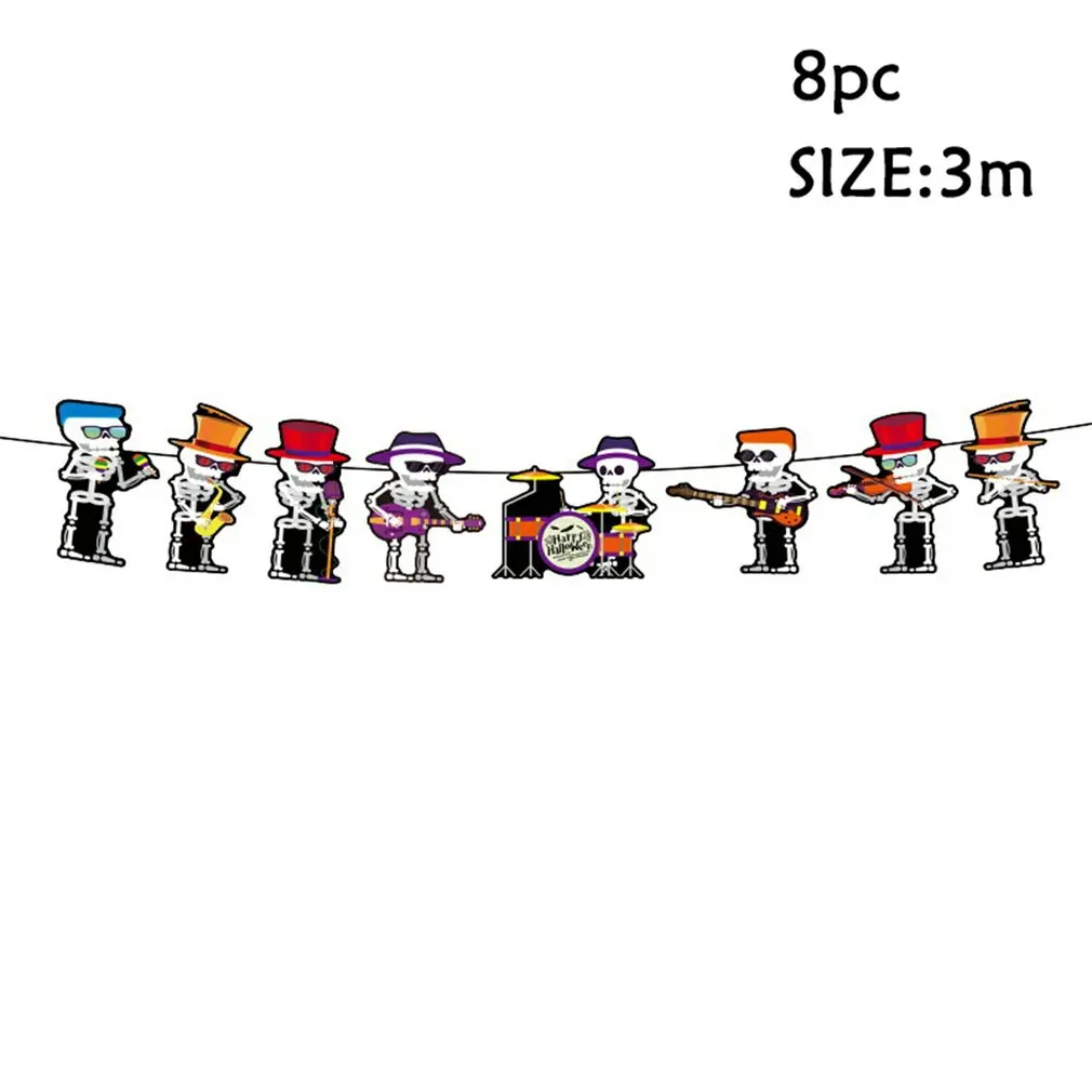 

Воздушные шары на Хэллоуин, баннер на Хэллоуин, баннер для домашнего декора, флаг гирлянда для камина, украшения для вечевечерние на Хэллоуи...