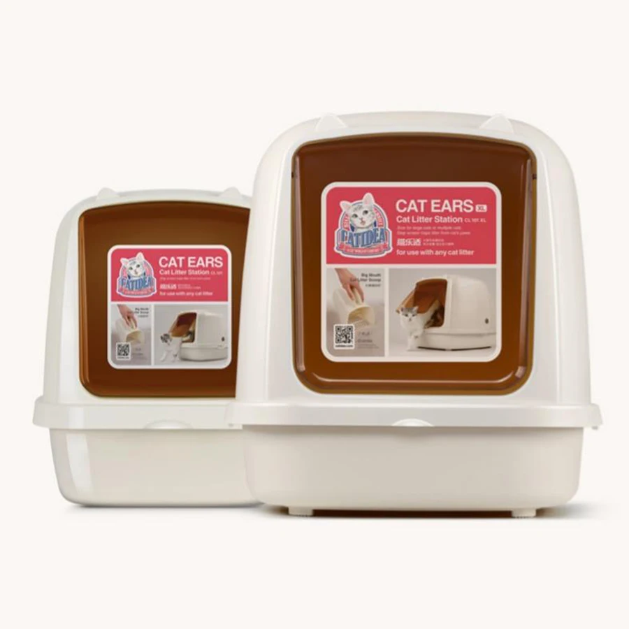 Угловая мебель для домашних животных большой контейнер наполнителя кошек милый