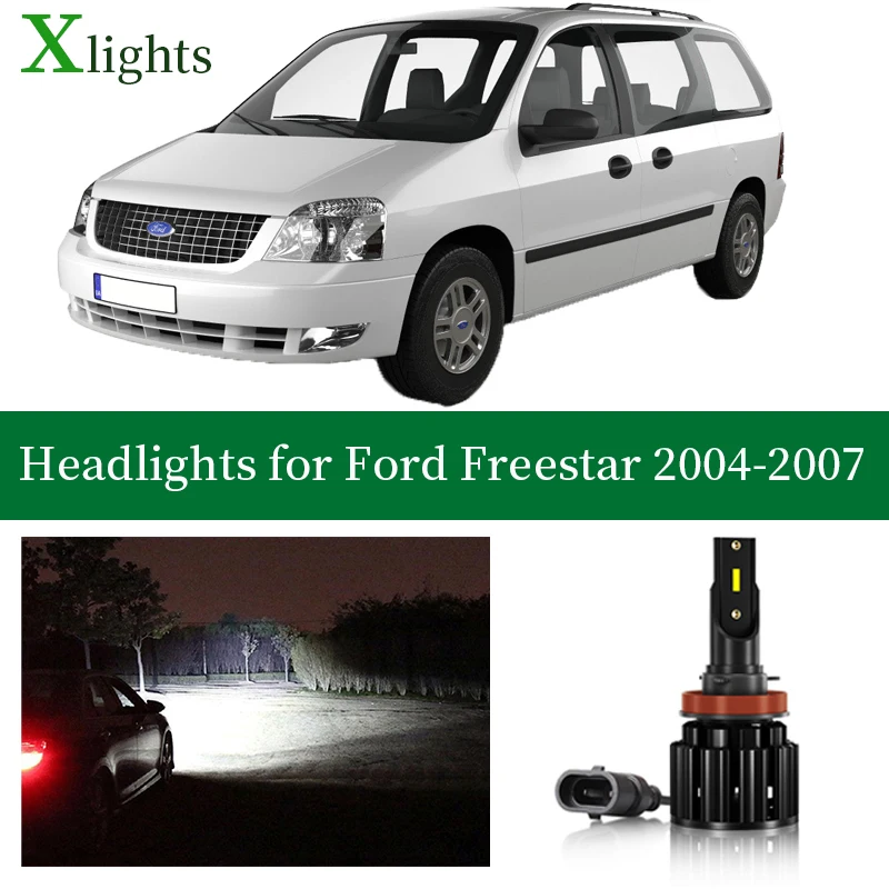 

Xlights Led Headlight Bulb For Ford Freestar 2004 2005 2006 2007 Low High Beam Canbus Car Headlamp 12V Lamp Light Accessories