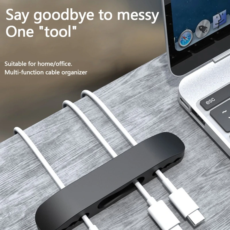 

R91A Cable Organizer For Home Office Desk Phone Charging Cable Holder Mouse Keyboard Wire Sorting Clamp Self-Adhesive