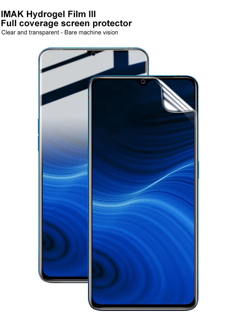 Для OPPO Realme X2 Pro защитная пленка IMAK Hydrogel III Передняя и задняя 0,15 мм пленка из мягкого ТПУ для OPPO Realme X2 Pro не стеклянная