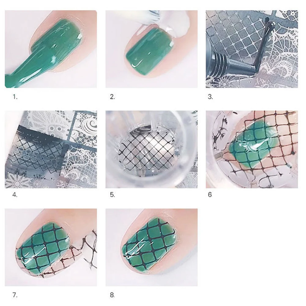 Штамповка Печать окрашенный гель шаблон полуперманентный отмачиваемый лак для